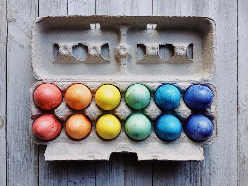 Egg Carton Flower Art